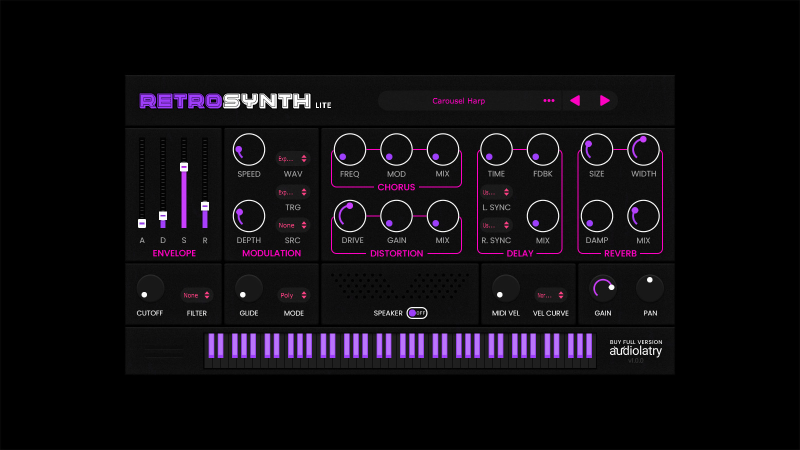 RetroSynth Lite Free Demo Version