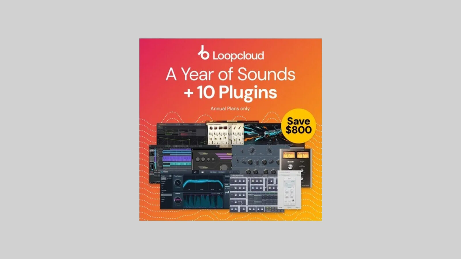 10 Free Plugins With Loopcloud Annual Subscription