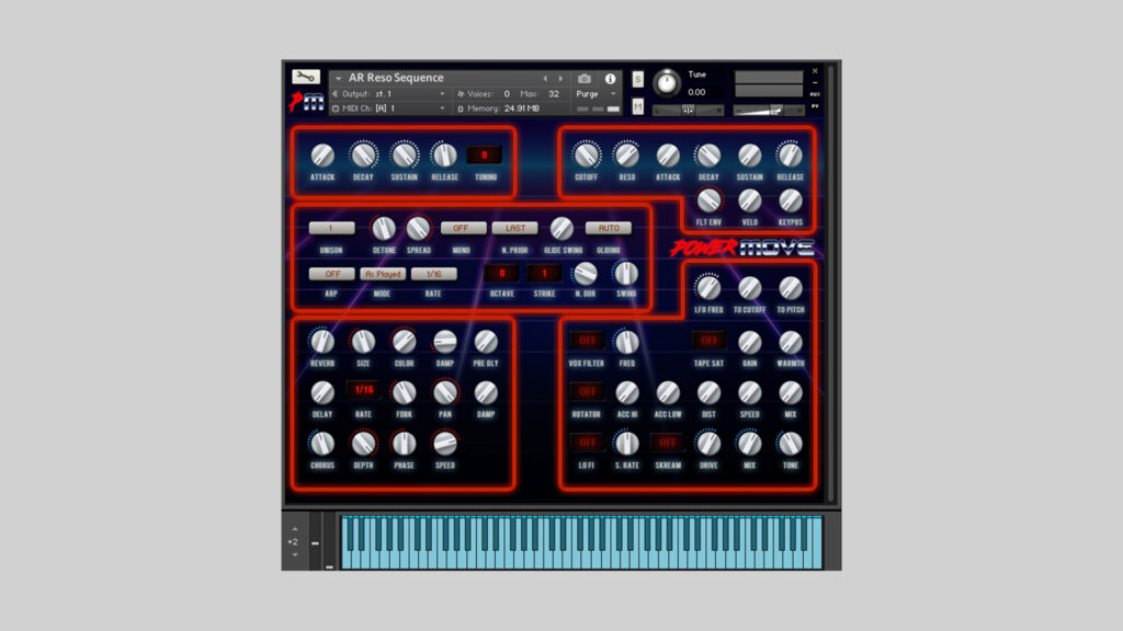Power Move Synthwave Sample Library