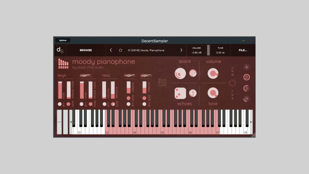 Free Moody Pianophone for Decent Sampler
