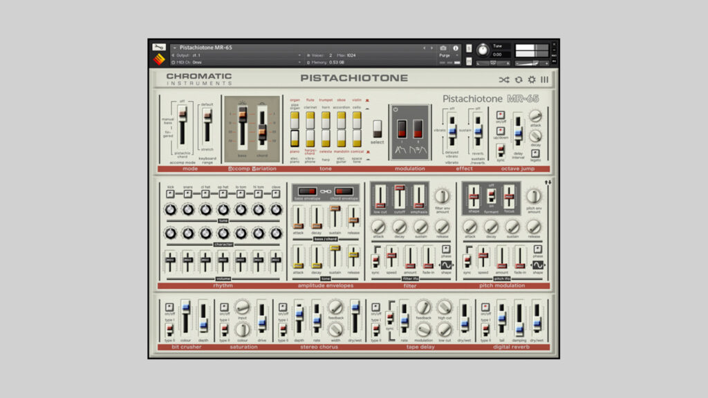 Pistachiotone MR-65 – Free Kontakt Instrument