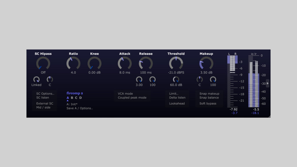 Jon V Audio Sets Free Firecomp 2 Compressor Plugin