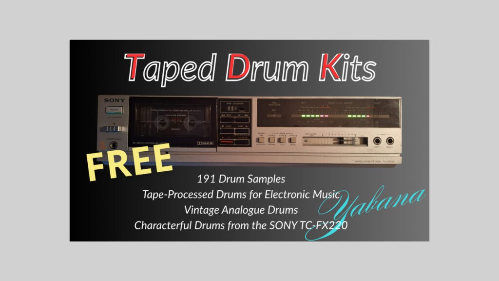 Taped Drum Kits: 191 Free Analog Drum Samples