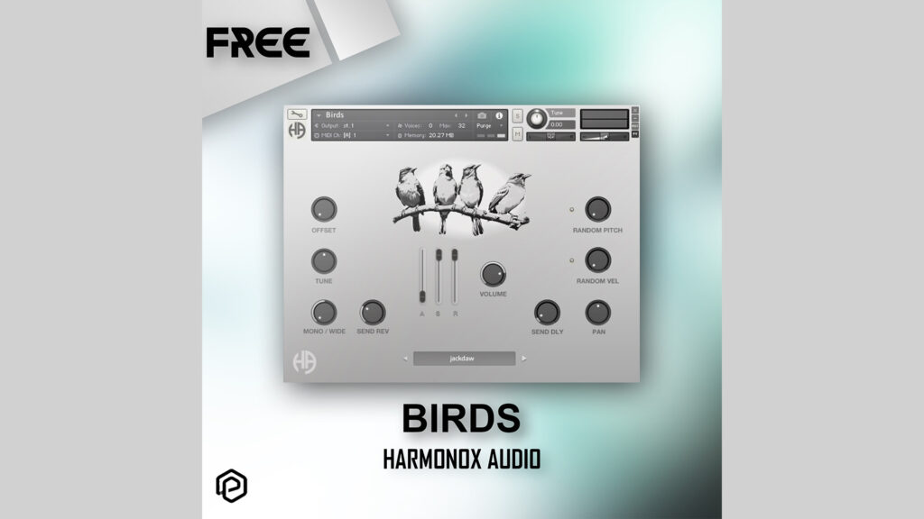 Harmonox Audio BIRDS Library Now Free via Pluginomat (Limited Time)