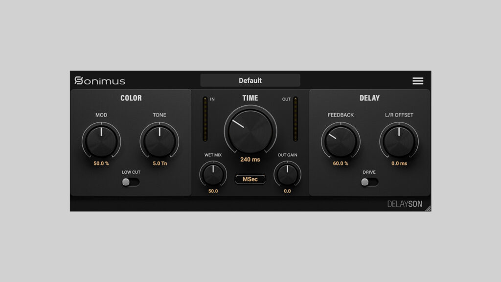 DelaySon Free Tape Delay Plugin with Vintage Character