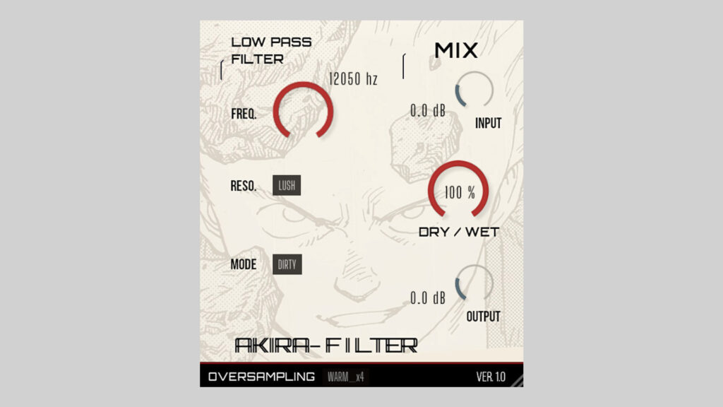 Akira-Filter Free Lowpass Filter Plugin