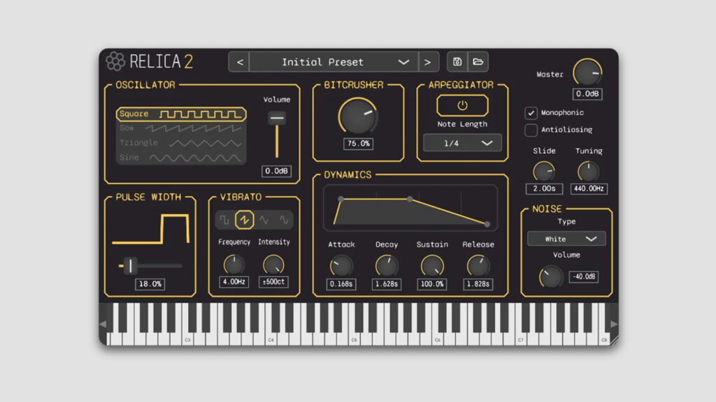 Hivetune Releases Relica 2 Free 8-Bit Synthesizer Plugin Relica 2 Free 8-Bit Synthesizer Plugin