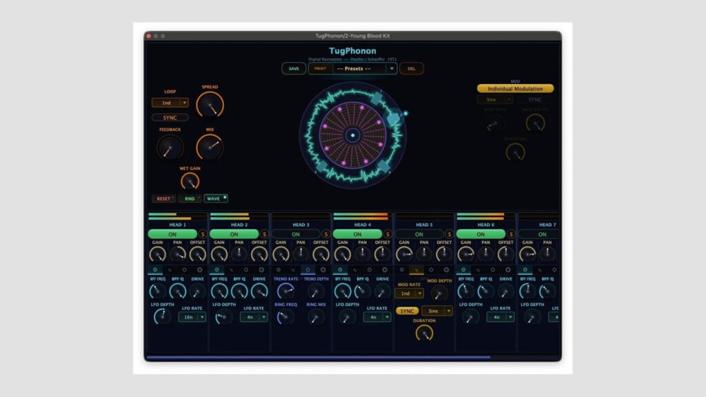 Free TugPhonon Vintage Rotating Tape Delay Plugin