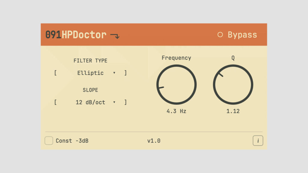 091HPDoctor Free Low-Frequency Filter Plugin