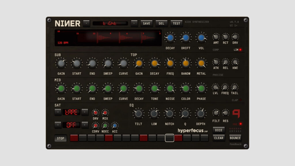 Niner Free Kick Drum Synth Plugin